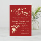 Uitnodigingen voor feestdagen voor bedrijven (Staand voorkant)