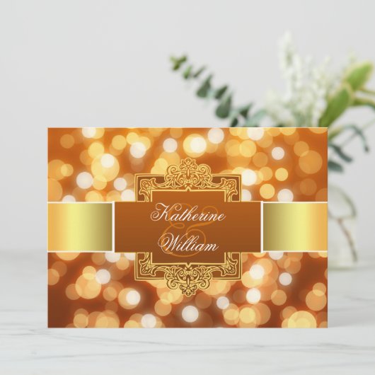 uitnodigingen voor feestelijke verlovingsfeesten (Staand voorkant)