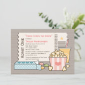 Uitnodigingen voor filmbeelden met bridal (Staand voorkant)