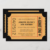 Uitnodigingen voor filmtickets (Voorkant / Achterkant)