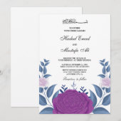 Uitnodigingen voor florerende moslimbruiloft (Voorkant / Achterkant)