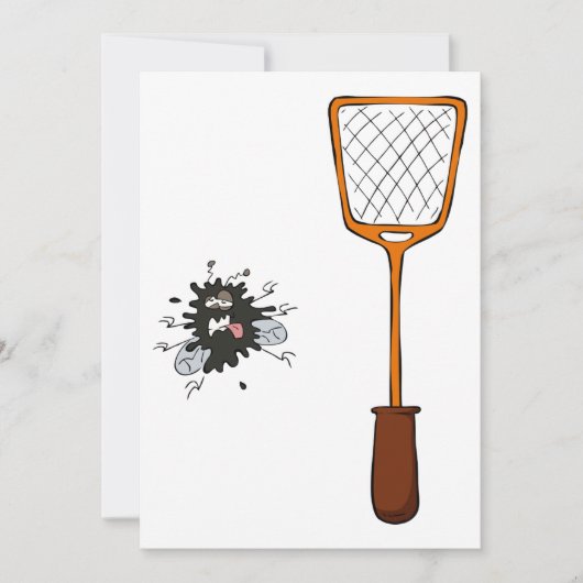 Uitnodigingen voor Fly Swat (Voorkant)