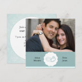 Uitnodigingen voor foto-verloving (Voorkant / Achterkant)