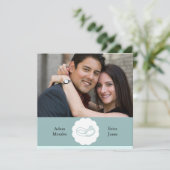 Uitnodigingen voor foto-verloving (Staand voorkant)