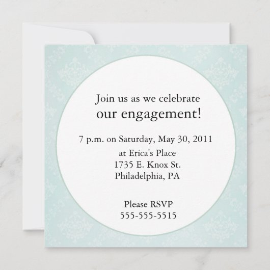 Uitnodigingen voor foto-verloving (Achterkant)