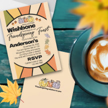 Uitnodigingen voor Friendsgiving-feest & vriendeli
