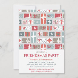 Uitnodigingen voor Friendsmas Cadeaupatroon voor K