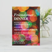 Uitnodigingen voor Friendsmas Eten Confetti Glans (Staand voorkant)