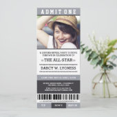 Uitnodigingen voor geslacht onthulling feestje met (Staand voorkant)