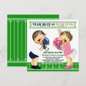 Uitnodigingen voor geslacht onthulling van America (Voorkant / Achterkant)