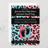 Uitnodigingen voor geslacht verklappen (Voorkant / Achterkant)