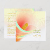 Uitnodigingen voor geverfde Calla lily/bruiloft (Voorkant / Achterkant)