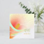 Uitnodigingen voor geverfde Calla lily/bruiloft (Staand voorkant)