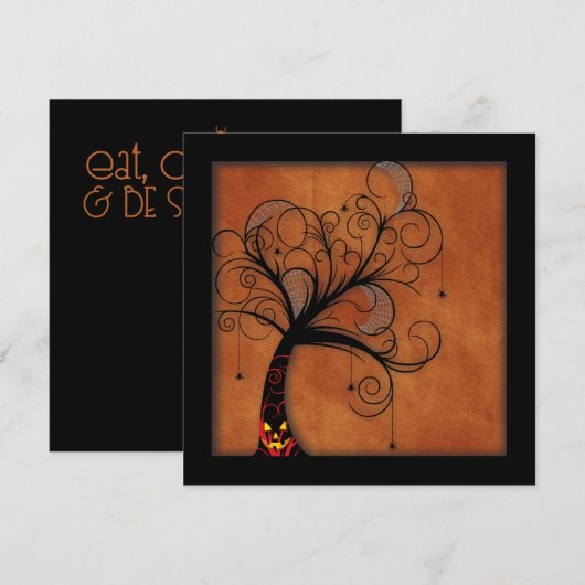 Uitnodigingen voor gevlekte bossen (Voorkant / Achterkant)