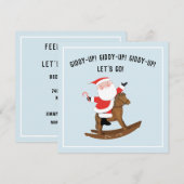 Uitnodigingen voor Giddy-up Kerstfeest (Voorkant / Achterkant)