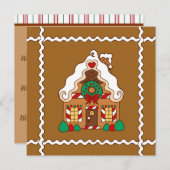 Uitnodigingen voor Gingerbread House (Voorkant / Achterkant)