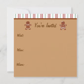 Uitnodigingen voor Gingerbread House (Achterkant)