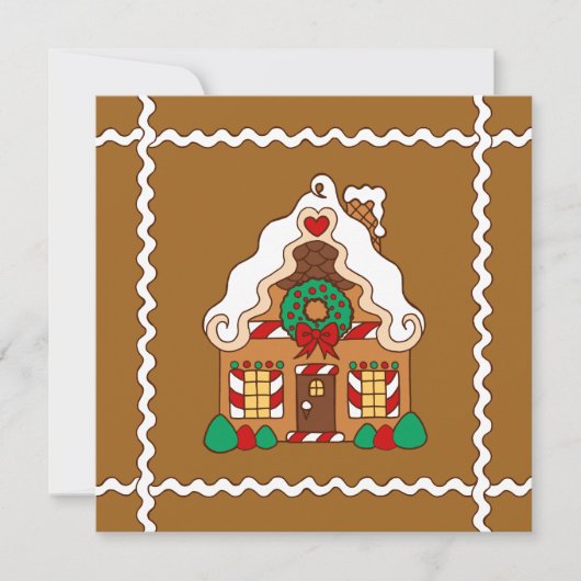 Uitnodigingen voor Gingerbread House (Voorkant)