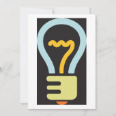 Uitnodigingen voor gloeilamp-pictogram (Voorkant)