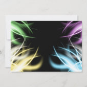 Uitnodigingen voor Glow Party (Achterkant)