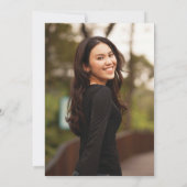 Uitnodigingen voor Gold & Glitter Graduation Party (Achterkant)