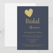 Uitnodigingen voor goudbruidsdouche van de marine (Voorkant / Achterkant)