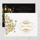 Uitnodigingen voor gouddampen (Voorkant / Achterkant)