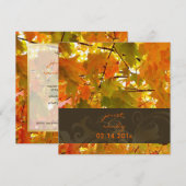 Uitnodigingen voor gouden mazelen/vallen bruiloft (Voorkant / Achterkant)