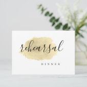 Uitnodigingen voor gouden waterverf (Staand voorkant)