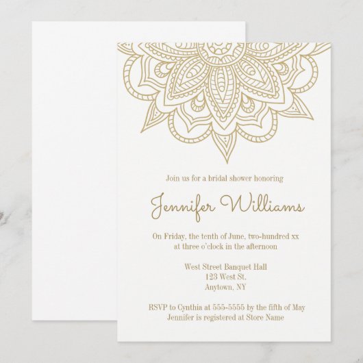 Uitnodigingen voor goudmakreel (Voorkant / Achterkant)