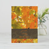 Uitnodigingen voor goudmakrelen/valbruiloft (Staand voorkant)