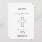 Uitnodigingen voor "Grey Cross" (Voorkant / Achterkant)