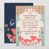 Uitnodigingen voor Grihapravesh-plechtigheid (Voorkant / Achterkant)