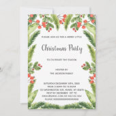 Uitnodigingen voor groene kerst (Voorkant)