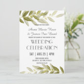 Uitnodigingen voor groene olifantenweddenschappen (Staand voorkant)