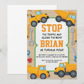 Uitnodigingen voor grote machinebouw (Voorkant / Achterkant)