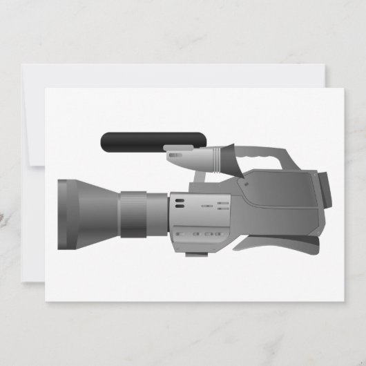 Uitnodigingen voor grote videocamera's (Voorkant)