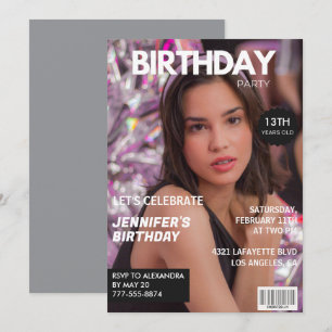 Uitnodigingen voor haar 13e verjaardag Tijdschrift