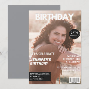Uitnodigingen voor haar 27ste verjaardag Magazine