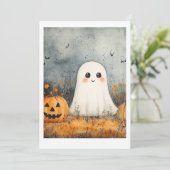 Uitnodigingen voor halloween (Staand voorkant)