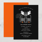 Uitnodigingen voor Halloweenfeest (Voorkant / Achterkant)