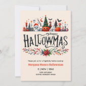 Uitnodigingen voor Hallowmas Halloween Kerst Mashu (Voorkant)