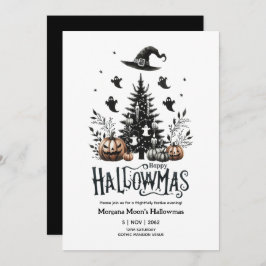 Uitnodigingen voor Hallowmas Halloween Kerst Mashu