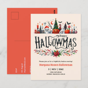Uitnodigingen voor Hallowmas Halloween Kerst Mashu
