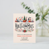 Uitnodigingen voor Hallowmas Halloween Kerst Mashu (Staand voorkant)