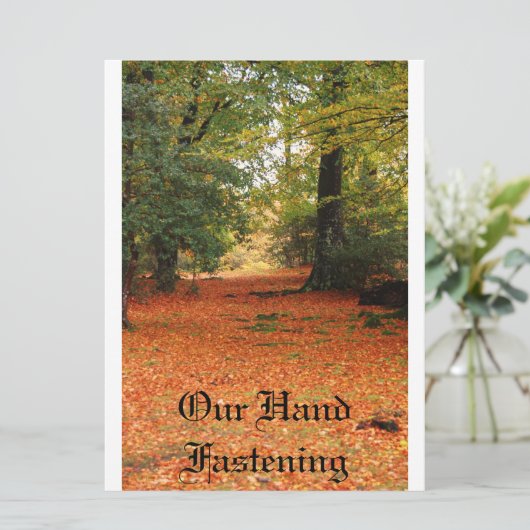 Uitnodigingen voor Handfastening (Staand voorkant)