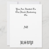 Uitnodigingen voor Handfastening (Achterkant)