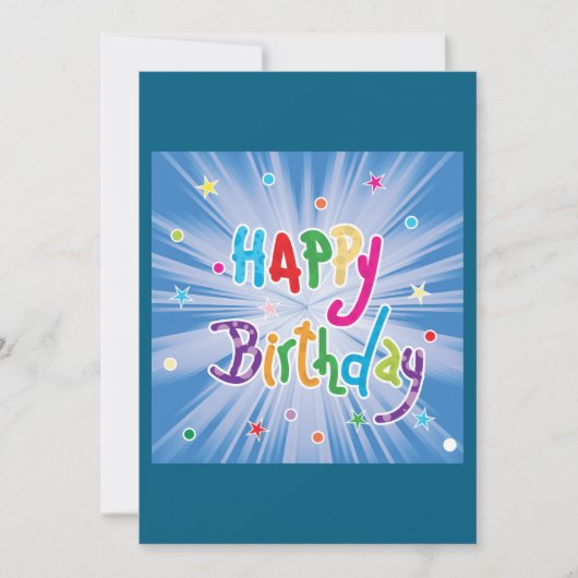 Uitnodigingen voor Happy Birthday Celebration (Voorkant)