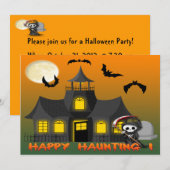 Uitnodigingen voor 'Haunted House Reaper' (Voorkant / Achterkant)