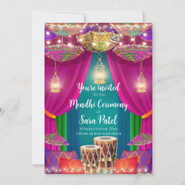 Uitnodigingen voor Henna-feest & Mehndi-feest uitn